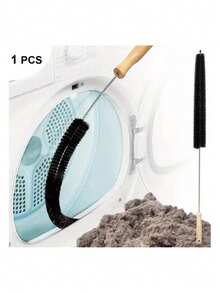 1 Piece Of Washer & Dryer Vent Cleaning Brush With A Long Flexible Rod And Spiral Bristles - Collect Dust, Remove Detergent Residue, Prevent Blockage, Maintain Equipment Efficiency, Washing Machine Cleaning Tool, Tidy Up The Lint Trap, Ergonomic Handle Design, Sturdy Handle Structure - màu đen - Xem 8