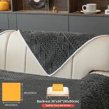Plain Sofa Cover: Non-Slip Sofa Cover, Soft Sofa Towel And Comfortable Pillowcase, Sofa Protection For The Living Room At Home