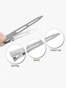 1/10/20 chiếc kẹp tóc tạo kiểu chân tóc, kẹp tóc kim loại chuyên nghiệp dùng trong salon, dụng cụ tự làm tóc, phụ kiện tóc, dụng cụ tạo kiểu tóc. - Nhiều màu - Xem 10