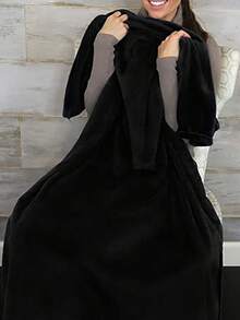 Premium Soft Travel Blanket & Pillow Set, Multifunctional Travel Blanket, Resting Blanket, High-Quality Textured Travel Pillow, Can Be Stored In Handbag Or Backpack, Easter Gift, Travel Pillow, Travel Accessories, Suitable For Car, Plane, Airport, Camping, And More, Essential For Travel - Multicolor - View 5