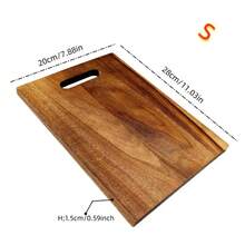 1pc Rosewood Cutting Board, Cheese Board, Meat, Cheese, Bread, Vegetable And Fruit Platter, Home & Dorm Chopping Board, Kitchen Gadget, Chef Gift, Housewarming Gift, Ideal For Weddings, Gatherings, Parties, Holidays - Ginger - View 12