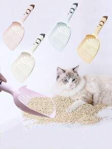 Cat Litter Scoop, Cat Litter Scoop, Cat Litter Scoop, Hygienic Cat Litter Scoop, Pet Waste Collector, Cat Litter Sifter, Cute Handle, With Stand, Suitable For Various Litter Boxes