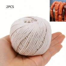 1/2/4pcs Durable Rope - Meat Trussing Rope, Turkey Roasting Twine, Office Supplies Binding Rope, Long-Lasting And Flexible, Suitable For Cooking, Baking And DIY, Essential For Kitchen, Smooth Texture, High-Quality Rope, Kitchen Twine, Ideal For Home Chefs, Crochet Thread, String, Kitchen Rope, Sisal Rope, Butchery Supplies