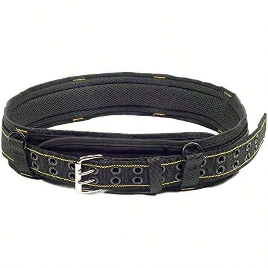 Cinturón de herramientas acolchado de 3 pulgadas para trabajo pesado (amarillo y negro) - Cinturón de herramientas pequeño - Ver 1