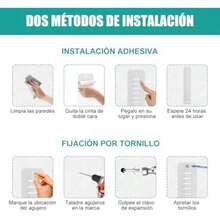 Organizador De Gorras, 2 Piezas Colgador De Gorras, Estante De Almacenamiento Montado En La Pared Para Gorra De Béisbol, 2 Métodos De Instalación, Puede Contener 32 Sombreros ()(Blanco) - Multicolor - Ver 6
