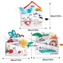 Sách đồ chơi hoạt động nằm sấp cho trẻ sơ sinh, đồ chơi phát triển não bộ cho trẻ sơ sinh với độ tương phản cao, đồ chơi lục lạc sột soạt cho trẻ sơ sinh, thảm vải trải sàn cảm giác nhiều màu sắc mang tính giáo dục. - Nhiều màu - Xem 8