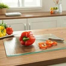 Deenz Worktop Saver Tempered Glass Chopping Board Worktop Saver Dishwasher Proof  Chopping Board A Worktop Saver For Kitchen 40x30cm - White - View 1