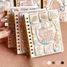 1pc Vintage Capybara Themed Spiral Notebook - Cartoon Animal Mini Notepad With Hard Cover, Portable Pocket Memo Pad,Suitable For Office Notes, Classroom Rewards, Ideal Birthday Gifts, Party Gifts, Holiday Gifts, Back To School Gifts(Random Style) - Multicolor - View 6