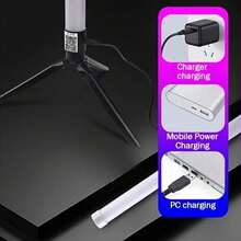 A Smart LED Floor Light, RGB Music Atmosphere Light, With APP Control, Wireless, USB Power Supply, Multi-Color Corner Standing Light, Suitable For Ballrooms, Game Rooms, Family Parties, Festivals, Living Room Decoration - Non-Waterproof, Non-Battery, With USB Port - RGB - 查看 7
