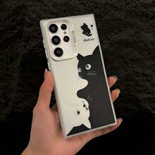 Cartoon Cat Pattern Case For Samsung Galaxy S25 S24 Ultra S22 S23 S21 Plus S20 FE A55 A35 A54 A16 A15, Slim Matte PC Case.Christmas Accessories. - PurpleMT - Xem 4