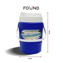 Hielera Portátil 1L Compacta Profesional Conservador Camping Found Conservadora De Alta Resistencia Para Alimentos Y Bebidas Ideal Para Viajes, Playa, Camping, Picnic Azul Y Blanco - Azul y blanco - Ver 2