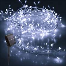 100/200 LED Solar Powered Firecracker String Lights - 8 Color Modes, Firecracker Willow Flower Lights, Suitable For Yard, Garden, Path, Party, Camping, Picnic, Christmas Outdoor Lighting | Colorful Firework Design | Solar Powered Lights, Firework Decor - Solar - View 21