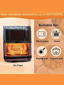 50/100片装空气炸锅衬垫，不粘、防水、防油，多用途烘焙纸，一次性空气炸锅烘焙纸衬垫，耐热烘焙纸，适用于空气炸锅、烤箱、微波炉、蒸锅、烤架、烧烤炉，防油易清洗烹饪配件 - 彩色 - 查看 5