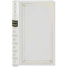 Pioneer Photo Bi-Directional 300 4"x6" Pocket Metal Coil Bound Album with Gold Accented Leatherette Cover(Blanco) - Multicolor - Ver 1