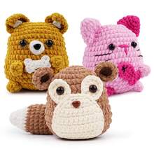 Beginner Kiki Puppy Scurry Crochet Kit Complete Amigurumi Starter Set With Video Tutorials Gift - Multicolor - View 10