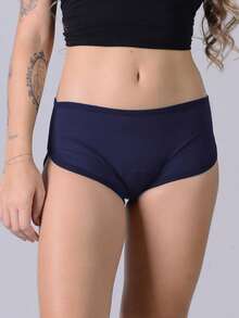 Fluxx Navy Blue Menstrual Nighttime Panties/Shorts - Navy Blue - View 7