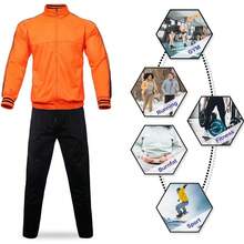 Mens 2 Piece Tracksuit Sets Casual Jogging Sweat Suits, Activewear - Black10 - View 8