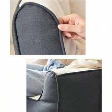 Nuevo sof Perezoso Doble puf, Adecuado para jardn, Sala de Estar, Dormitorio, Beige - Gris oscuro - Ver 7