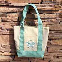 Trader Joes Canvas Tote Bag,Bag Canvas Bag With Pockets Duty Canvas Sublimation Blank Small Bag Reusable Tote Crafts - 彩色 - 查看 4