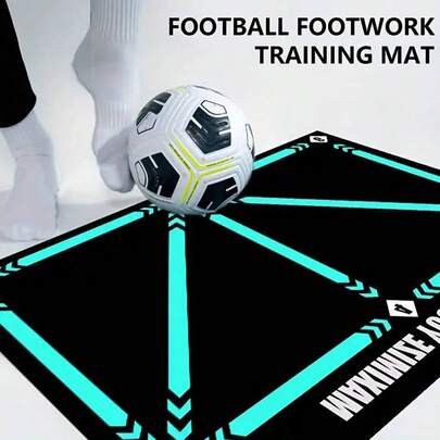 1pc Football Footstep Training Mat, Soccer Training Mat, Anti-Skid Silent Soccer Pads, Football Agility Training Equipment, For Kids/Adult Football Training