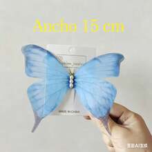 Hair Clips - Blue and Gray Combination - View 2