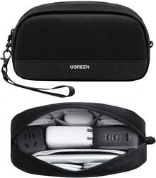 Bolsa Organizadora para Discos Duros, Estuche para Cables y Cargadores Portátil con Cremallera YYK, Impermeable, Múltiples Capas para Tarjetas de Juego\/Cargadores\/Viaje, Ligera y Compacta, S - Talla S - Ver 1