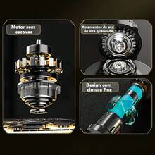 Angle Grinder Polisher/Sander And Grinder Rotation Speed 0-8000 Rpm Multifunction 6 - 藍色 - 查看 3