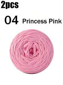 1/2件 T-Shirt 紗線，300g ± 20g 大捲，2cm 寬柔軟聚酯纖維布料紗線，適用於鉤針與編織，DIY 包包、靠墊、娃娃、毯子、拖鞋及手工藝品，多色可選，編織配件與手工藝用品 - 彩色 - 查看 19