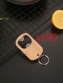 Customized Text/Logo Laser Engraved Wooden Bottle Opener, Personalized Bottle Opener, Birthday Gift, Father's Day Gift, Gift For Boyfriend, Wedding Souvenir, Groomsman Gift - Apricot - View 14