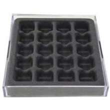 DR. ORGANIZER Joyero Organizador apilable con 20 Compartimentos para Anillos y aretes, Contemporáneo, Clear with Gray Insert, , 1(20 compartments Transparente con inserto gris.) - Multicolor - Ver 2
