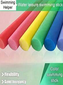 40~200cm Multi-Color Foam Pool Noodle, Long Hollow Foam Swim Stick, Flexible Buoyancy Pole For Swimming, Floating And Pool Party Ambiance, Beach Accessories, Water Sports Equipment, Holiday Decor - 彩色 - 查看 2