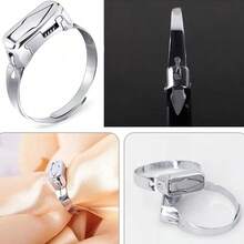 This Portable, Adjustable Ring Features A Minimalist, Multi-Functional Design That Helps Relieve Stress And Improve Focus, Making It The Perfect Gift For Friends. - Silver - View 3