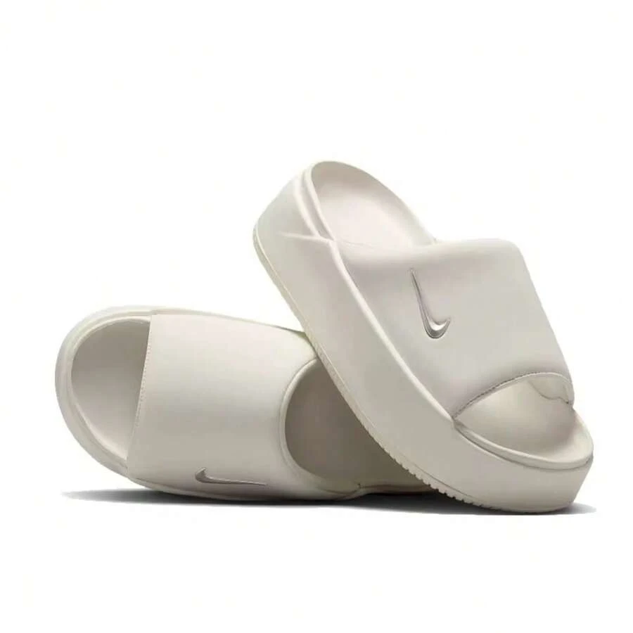 Nike Dép lê thể thao đế dày đơn giản, đa năng, thoải mái dành cho nữ hiệu CALM ELEVATION. - trắng - Xem 1