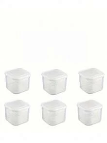 7pcs Freezer Food Storage Containers Set With Lids - Leak-Proof, PP Plastic Material, Stackable, Suitable For Meat, Fruits And Vegetables - Essential Kitchen Organization - Clear - View 13