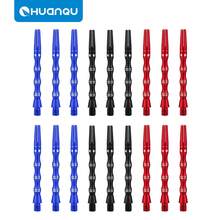 HUANQU 6支/套铝制飞镖杆，2BA标准螺纹替换装，46mm（3种颜色可选），彩色设计，耐用且精准的飞镖杆，通用飞镖配件，飞镖爱好者的完美礼物，适合圣诞节、复活节、生日、派对等场合。