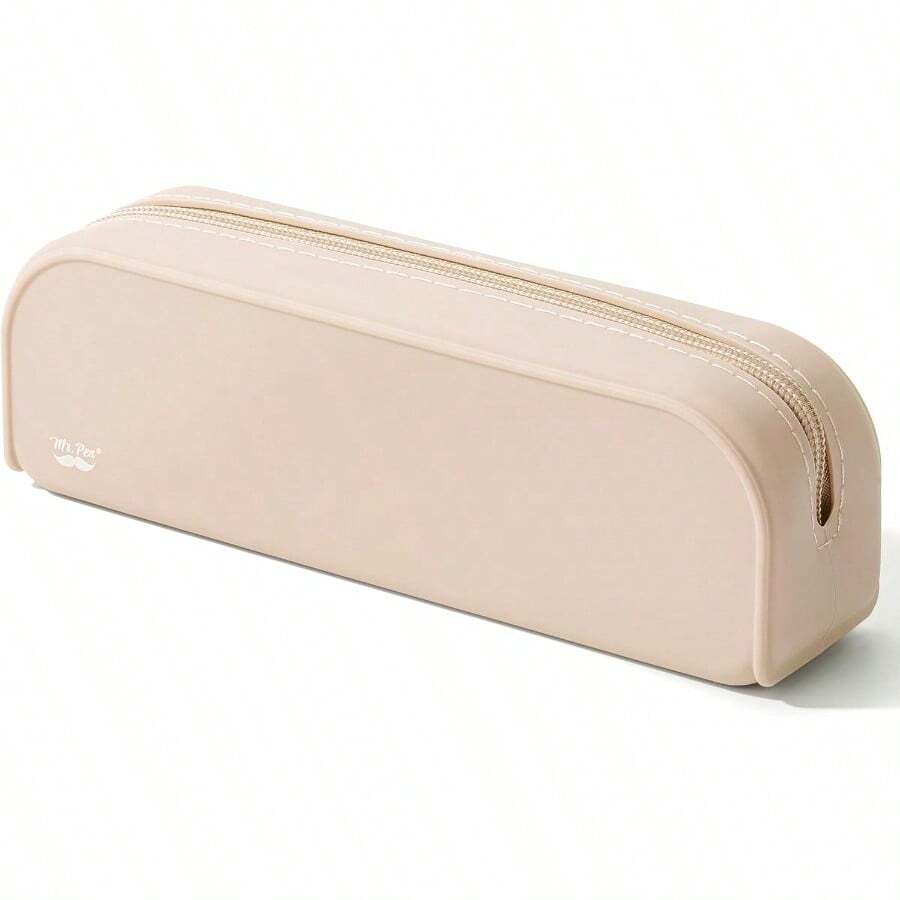 Mr. Pen - Estuche de silicona para lapices color Malibu Dune bolsa de maquillaje suministros para volver a la escuela - Dunas de Malibú - Ver 1