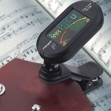 Flanger FT-12C Colorful Screen Tuner with Clip Mount for Guitar Bass Ukulele Violin - Negro - Ver 2
