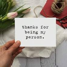 Thank You For Being My Person/Just Because Card/Thank You Gift For Friends/Card For Best Friend/Best Friend Card/Best Friend Birthday Card,Christmas - Multicolor - View 3