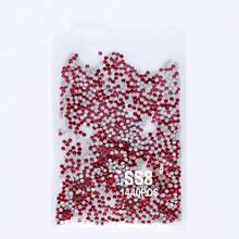 SS3-SS60 Red Series Deep Red Color High-Quality Glass Flat Bottomed Diamond With 12 Equal Cut Surfaces, Suitable For DIY Jewelry, Clothing, And Other DIY Projects - Multicolor - View 57