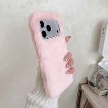 蓬松长毛单壳系列毛绒手机壳，兼容苹果 17 Pro Max、苹果 11/12/13/14/15/16 Pro Max、S25/S22/23/24+ UA04/A05/A14/A15/A24/A25/A34/A54S、13C+、Note14/13C/12/11 Pro、荣耀畅享/荣耀手机 - 黑色 - 查看 5