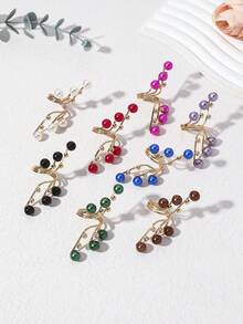 Anillo Envolvente Con Decoración De Perlas Sintéticas - Blanco - Ver 5