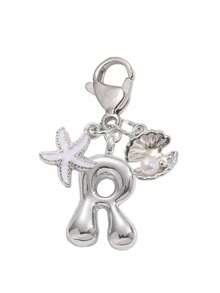 Mặt dây chuyền chữ cái bong bóng bạc dễ thương, phụ kiện túi xách - Mặt dây chuyền pha lê may mắn, được làm từ vỏ sò và sao biển tự nhiên, các chữ cái từ A-Z, có thể dùng làm phụ kiện túi xách, điện thoại, phụ kiện quần áo, vật trang trí thiết yếu, phong cách độc đáo, món quà tinh tế dành cho bạn bè và gia đình, quà sinh nhật, quà cảm ơn, quà Giáng sinh. - Nhiều màu - Xem 12