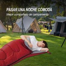 Sleeping Bag Saco de Dormir Tipo sobre Sleeping Bag Adulto Ligero y Cómodo de Tres Estaciones Saco de Dormir con Forro Térmico para Camping y Senderismo Apto para Adultos y Niños - Multicolor - Ver 6