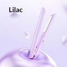 Mini Wireless Non-Rechargeable Hair Straightener & Curler 2-In-1, Low Power, Small Plates, USB Powered (Non-Rechargeable), Warm Reminder