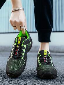 Men's Cycling Shoes, Breathable Lightweight Bicycle Shoes, Outdoor Biking Shoes, Water Shoes, Trail Running Shoes, Thick Sole Fitness Shoes, Treadmill Shoes, Big Size 45-47 - Black - View 6