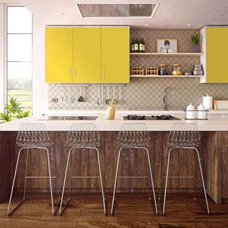 Con-Tact Brand Creative Covering, Forro Autoadhesivo para estantes, Rollo de Vinilo Multiusos, fácil de Usar y aplicar, 18 x 16 pies, Color Verde Azulado(5An x 46L cm Dandelion Yellow) - Multicolor - Añade 4