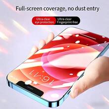 Apple Screen Protector: Clear & Privacy Options | High-Aluminum Shatterproof, Scratch-Resistant, Waterproof & Anti-Fingerprint Coating, Privacy Shield Screen Protection Essentials, Applicable To Daily Shield, Office, Home Daily Shield Office Home Phone Screen Protector Phone Accessories Privacy Screen Protector Anti-Spy Shockproof Anti-Fall Scratch Resistant - Clear - View 4