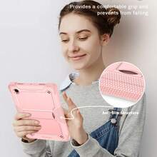 HUASEMI Silicone Hard Shell Protective Case With Built-In Stand For Samsung SamTab A8 Tablet