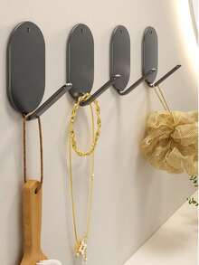 Bộ 10 móc treo tường tự dính bằng thép không gỉ chịu lực cao, không cần khoan, thích hợp cho nhà bếp, phòng tắm, phòng ngủ để treo khăn tắm, áo khoác, chìa khóa, túi xách, dụng cụ, áo choàng, mũ, chảo nhẹ, giá đựng khăn; chống gỉ, bề mặt bóng loáng, thiết kế chịu tải mạnh mẽ, dễ dàng dán và lắp đặt, có thể tháo gỡ mà không làm hỏng tường, giải pháp lưu trữ tiết kiệm không gian nhà cửa, sắp xếp lối vào, tiện ích phòng giặt, quà tặng trang trí nhà cửa dịp lễ hội, trang trí theo mùa, sử dụng thiết thực hàng ngày. - Xám - Xem 4