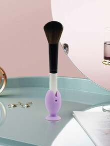 1/6个硅胶鱼形牙刷架，1个可爱牙刷支架底座，便携式牙刷保护套，旅行牙刷头套 [仅含支架] - 彩色 - 查看 5